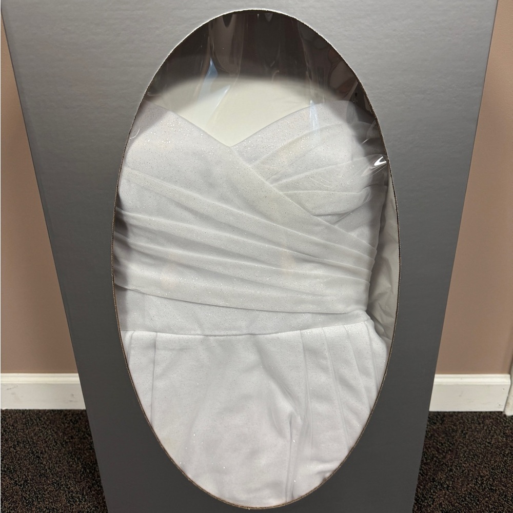 Elegant Sparkly White Bridal Ballgown